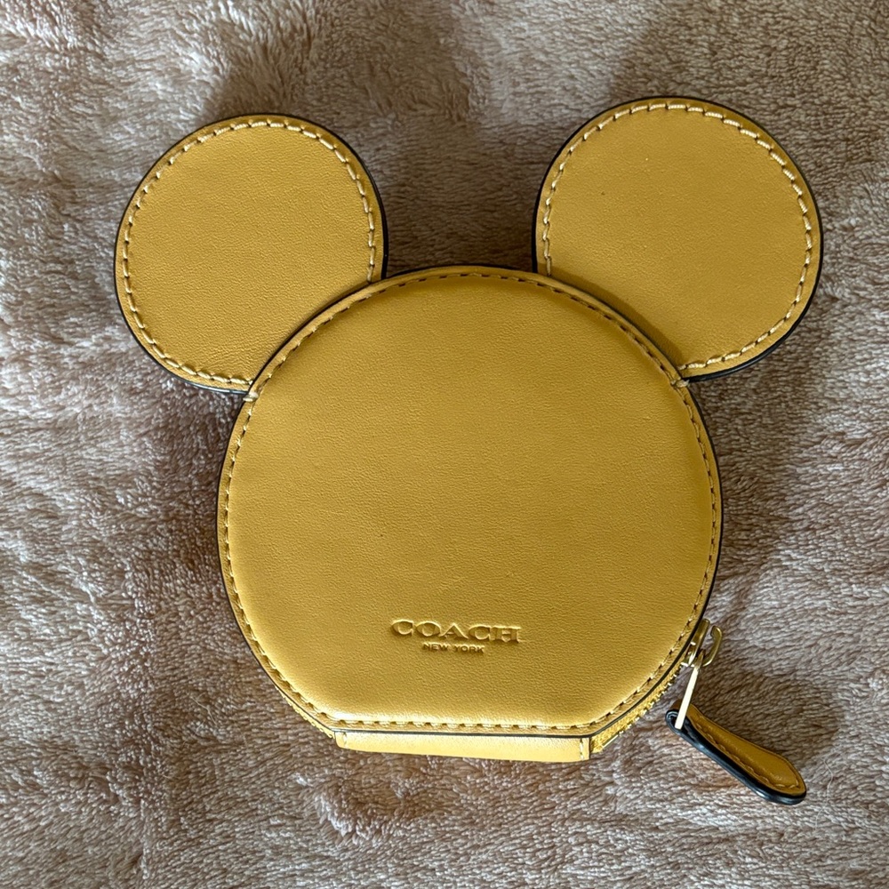 Coach Disney X Honeycomb Mouse Ear Coin Base